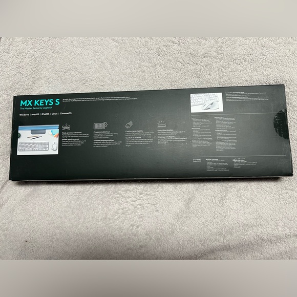 Logitech MX Keys S Wireless Keyboard - Picture 1 of 2